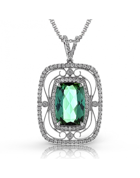 Color Pendant in 18k Gold with Diamonds