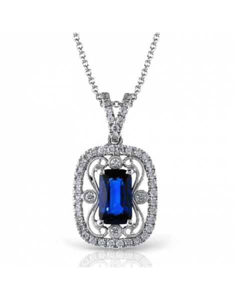 Color Pendant in 18k Gold with Diamonds
