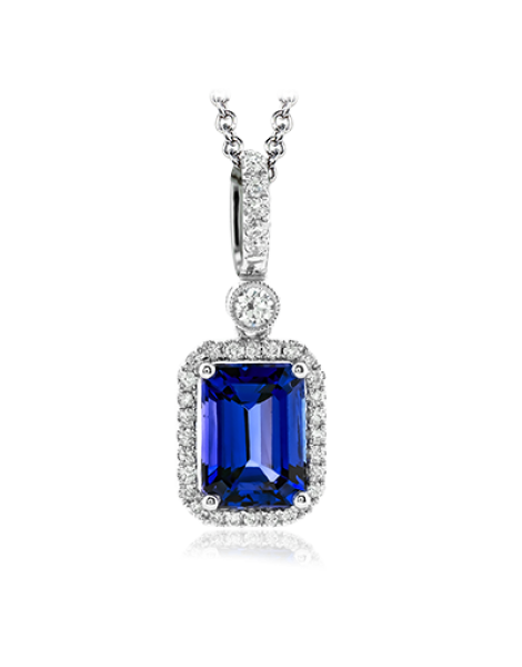 Color Pendant in 18k Gold with Diamonds