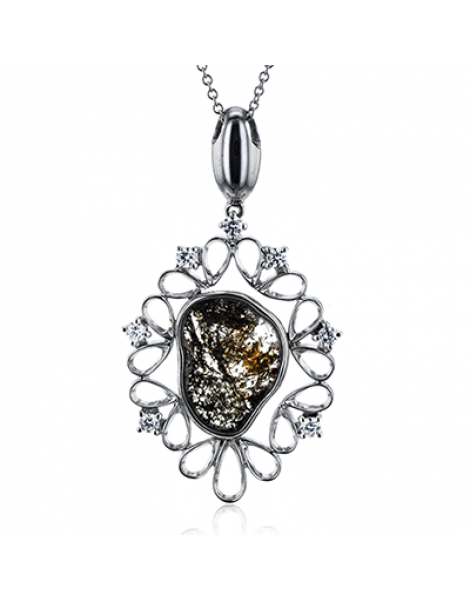 Color Pendant in 18k Gold with Diamonds