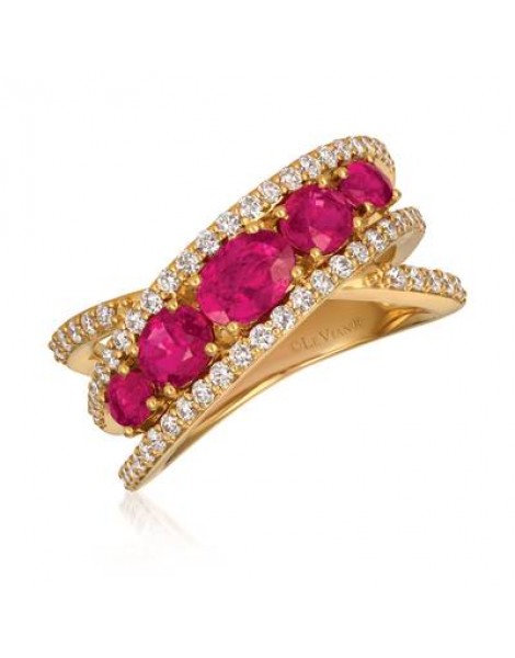 14K Y/G RING 0.63 DIA 1.62 RU |EHF|