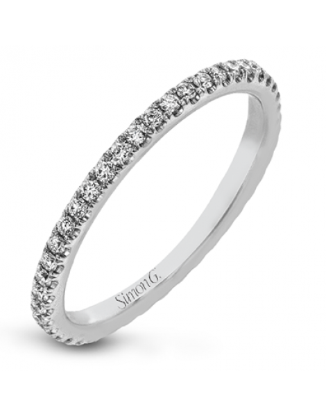 Wedding Band in 18k Gold with Diamonds