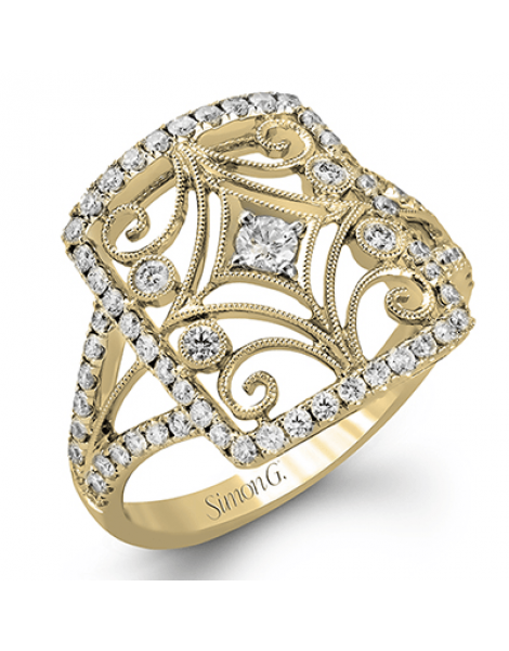 Right Hand Ring in 18k Gold with Diamonds