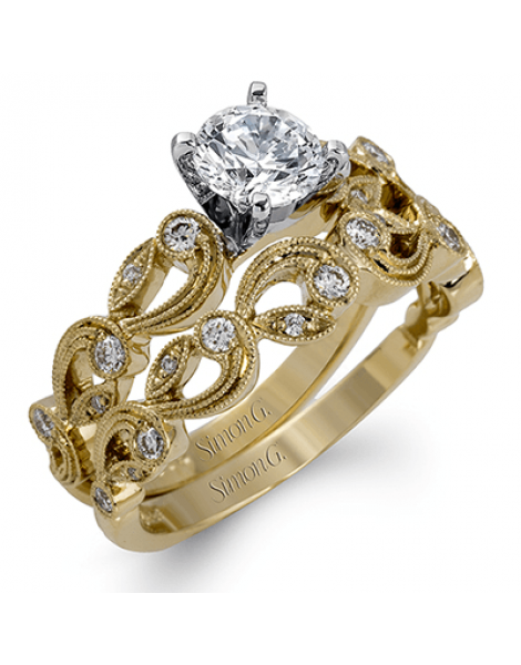 Wedding Set in 18k Gold with Diamonds