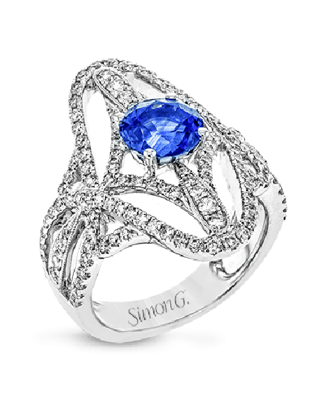 Color Ring in 18k Gold with Diamonds