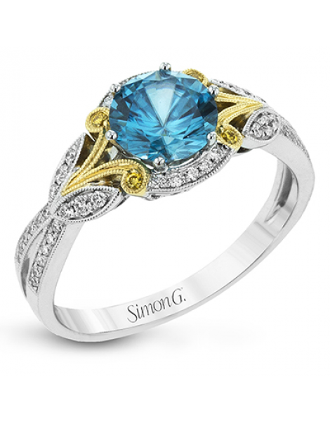 Color Ring in 18k Gold with Diamonds