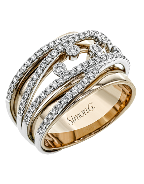 Right Hand Ring in 18k Gold with Diamonds