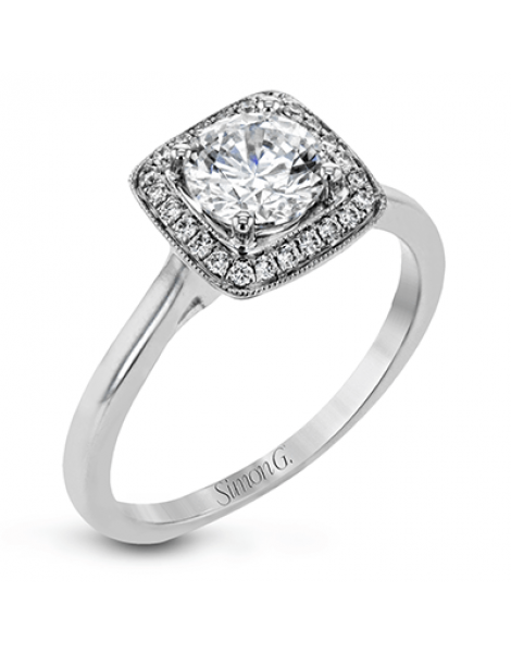 Engagement Ring in 18k Gold with Diamonds