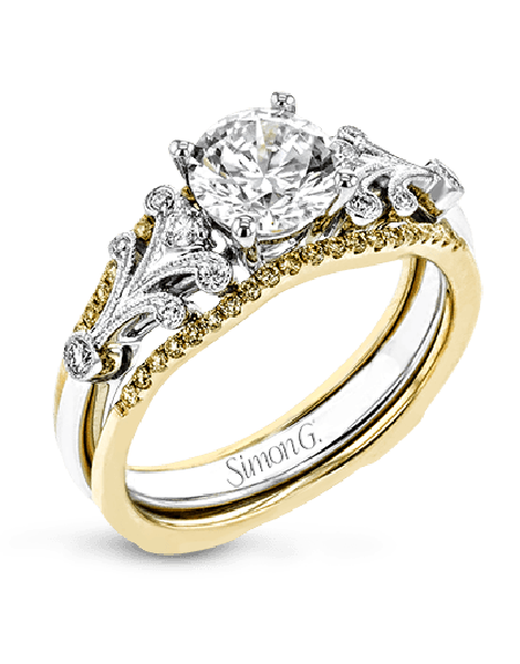 Wedding Set in 18k Gold with Diamonds