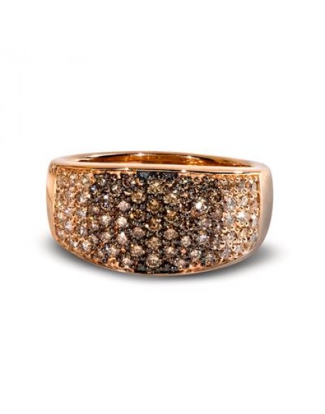 14K R/G RING 1.07 DIA