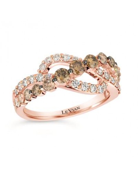 14K R/G RING 1.24 DIA