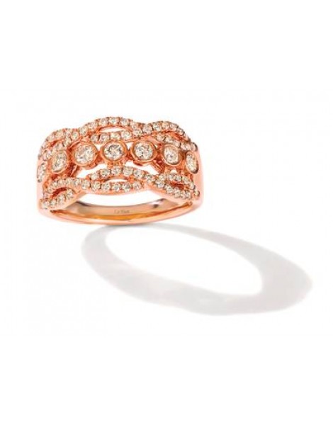 14K R/G RING 0.89 DIA