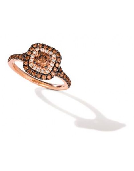 14K R/G RING 1.04 DIA