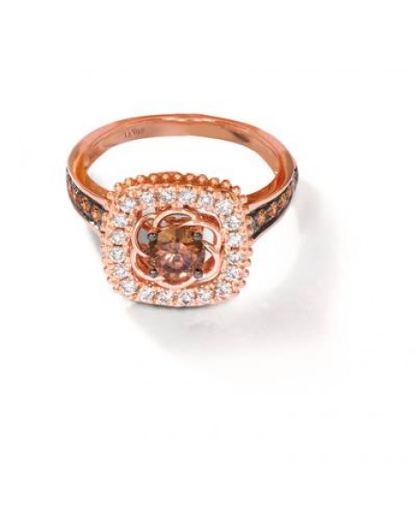 14K R/G RING 1.03 DIA