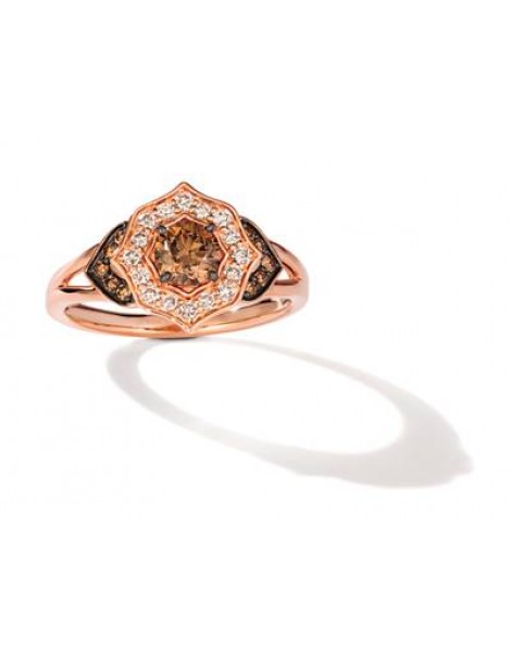 14K R/G RING 0.75 DIA