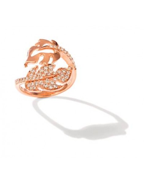 14K R/G RING 0.54 DIA