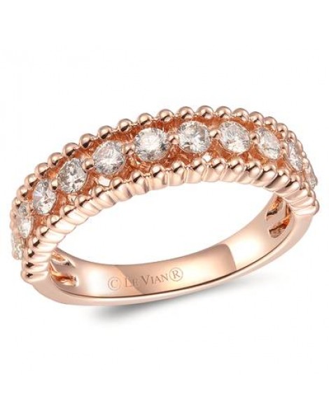 14K R/G RING 0.66 DIA