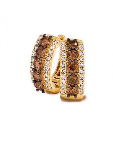 14K Y/G EARR 2.49 DIA