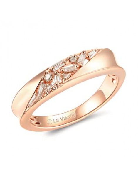 14K R/G RING 0.16 DIA