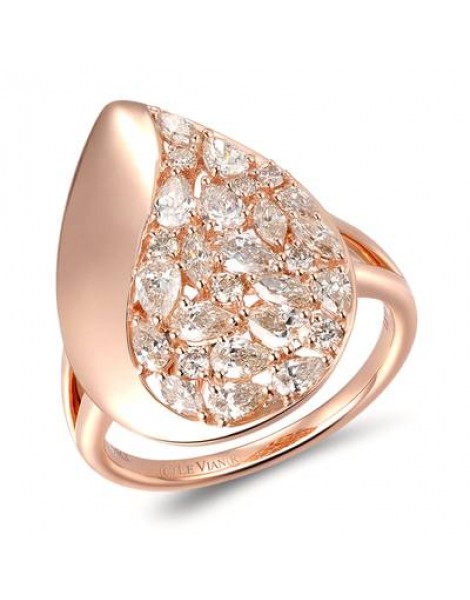 14K R/G RING 1.27 DIA