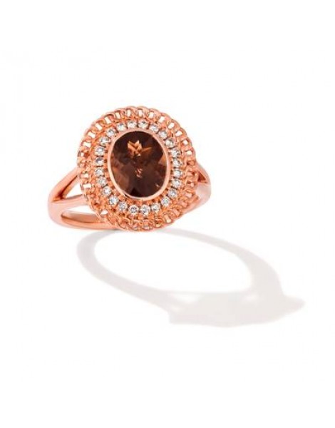 14K R/G RING 0.22 DIA 1.61 SQ |H|