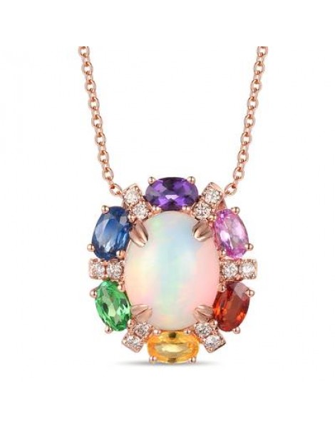 14K R/G PEND 0.17 DIA 3.20 OP, SA, YS, PS, TS, DA, SE |EW,EH,EHU,H,E,E,E|