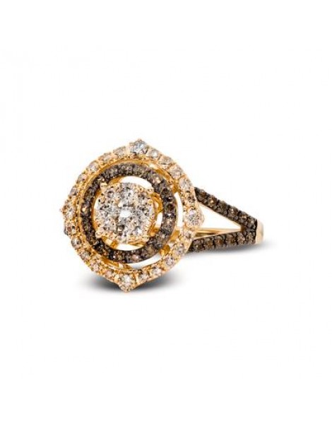 14K Y/G RING 0.82 DIA