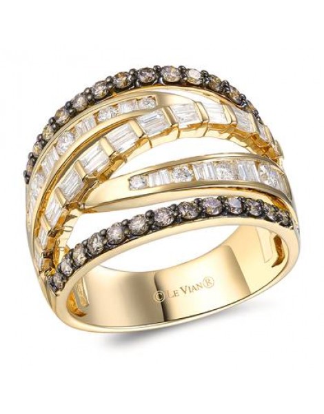 14K Y/G RING 1.21 DIA