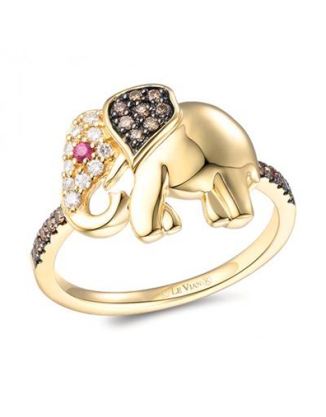 14K Y/G RING 0.22 DIA 0.01 RU |EHF|