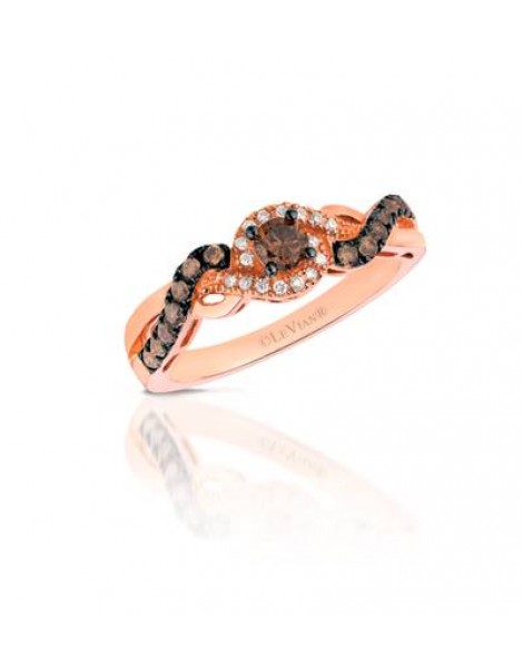 14K R/G RING 0.41 DIA