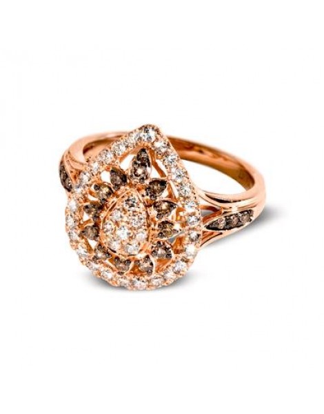 14K R/G RING 0.80 DIA