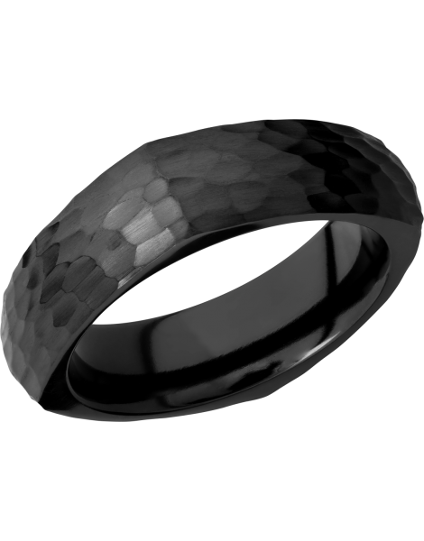 Zirconium 7mm domed square band