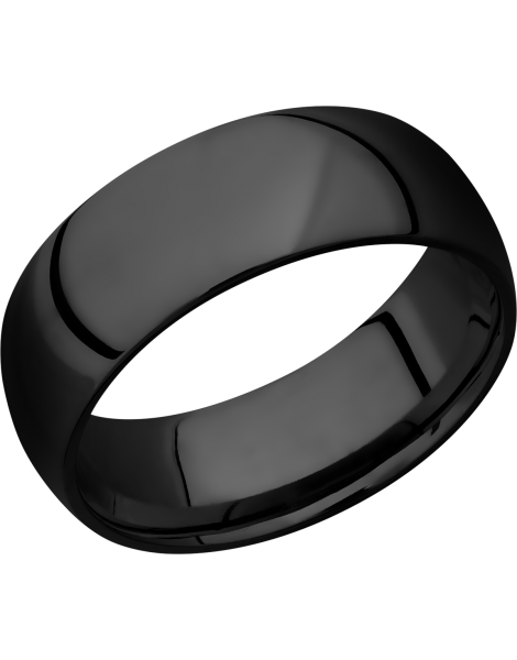 Zirconium 8mm domed band