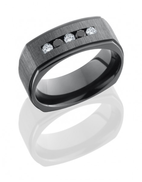 Z8FGESQDIA3X.05BLKDIA2X.05CH CROSS SATIN BLACK-POLISH